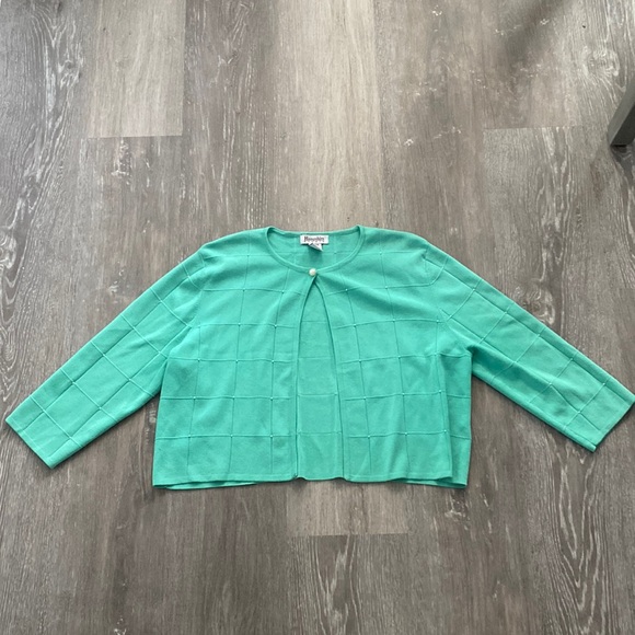 Hampshire Studio Sweaters - Hampshire Studio Petite Cardigan with Pearl Details